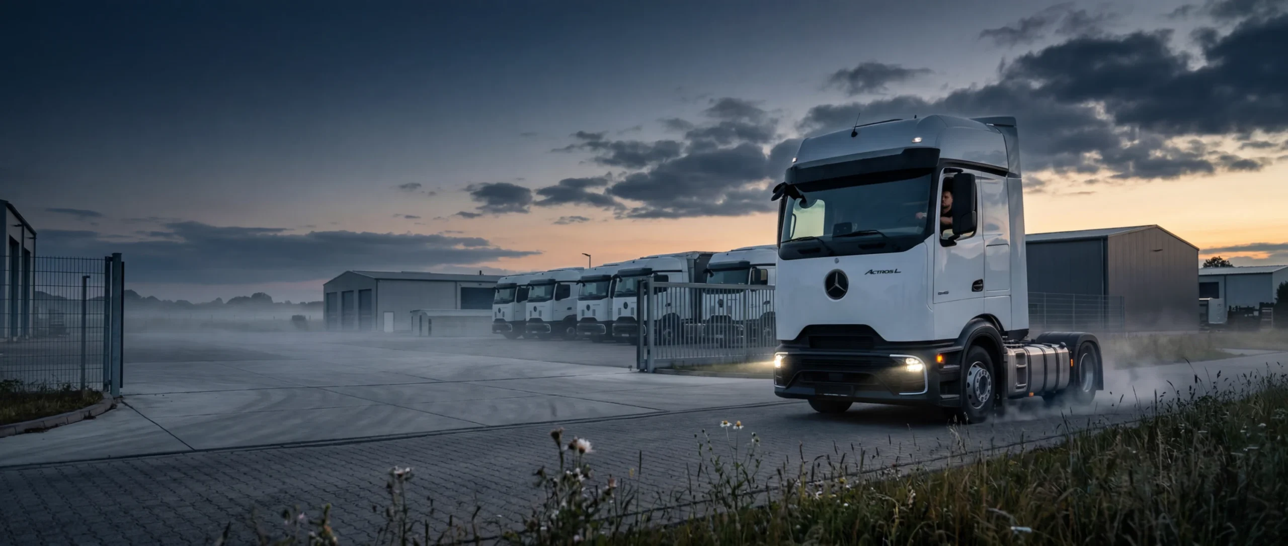 Baltas Mercedes-Benz Actros L vilkikas – GBY vilkikų nuoma ir pardavimas